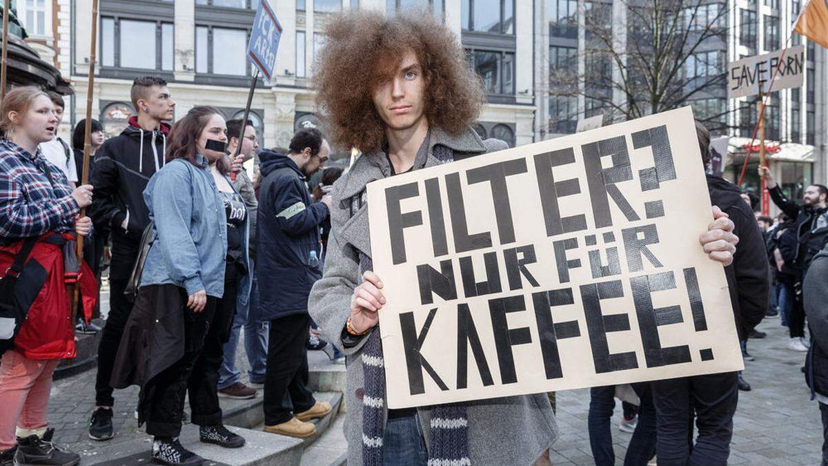 Protest gegen neues Urheberrecht