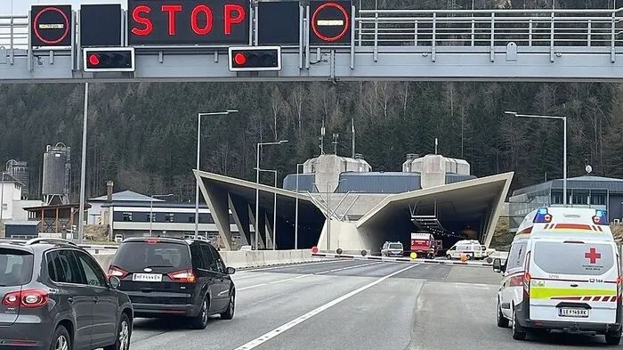 Sperre des Gleinalmtunnels Richtung Süden