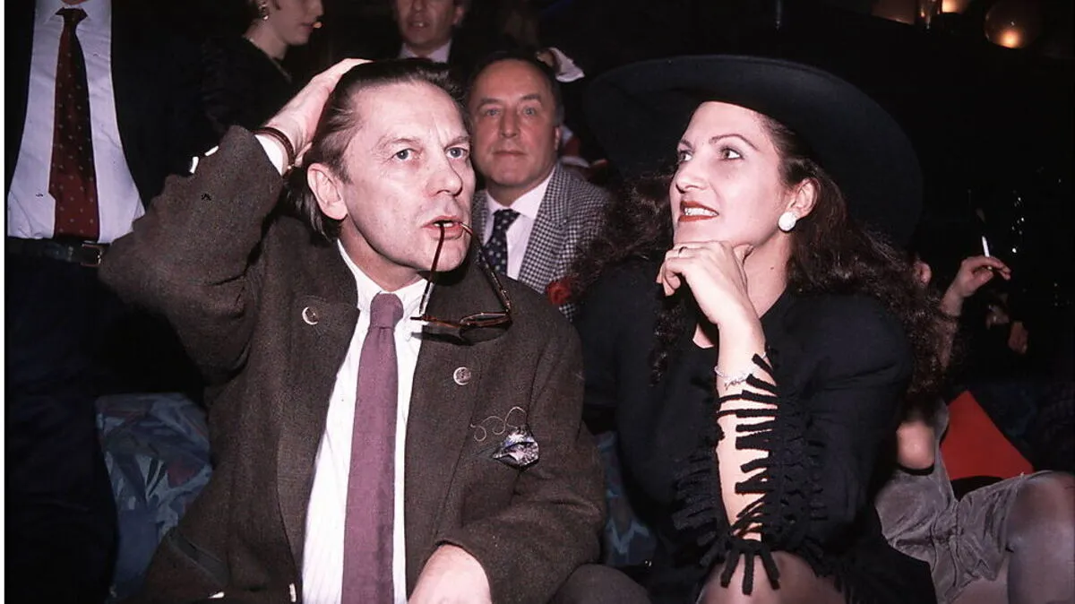 Helmut Berger mit der Schauspielerin Francesca Guidato