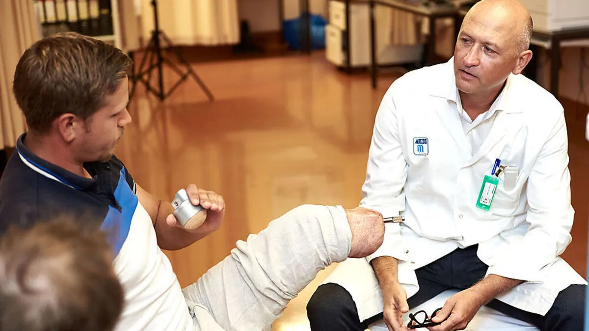 Daniel Friedwagner mit Oskar Aszmann