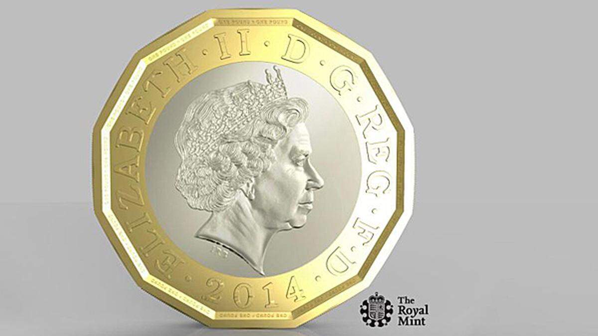 Etwas haben das alte und neue Pfundstück noch gemeinsam: Sie tragen das Konterfei von Königin Elizabeth II. - wie alle britischen Münzen