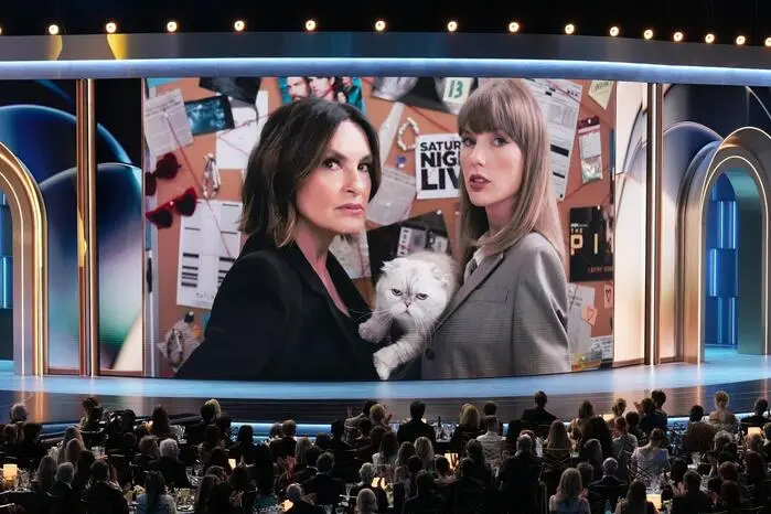 US-Star Taylor Swift sorgte für den wohl lustigsten Auftritt des Abends, obwohl sie gar nicht anwesend war. Sie wirkte in einem vorab aufgezeichneten Sketch mit, inklusive Ermittlerin Olivia Benson. Da Swift ihre Katze nach dem Seriencharakter benannt hat, durfte natürlich auch diese nicht fehlen.