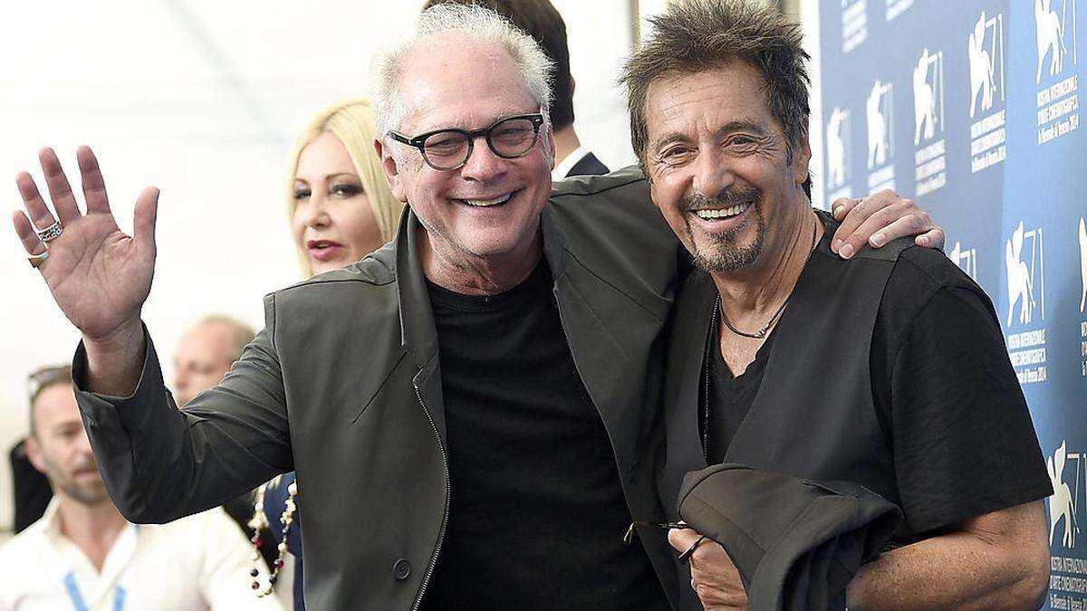 Barry Levinson mit Al Pacino, einem seiner Lieblingsschauspieler