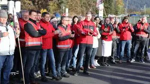 Streik der Metaller in Arnoldstein