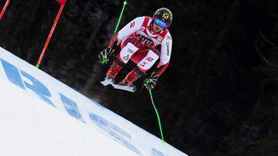 Kein Irrtum, das ist Marcel Hirscher im Riesentorlauf von Alta Badia