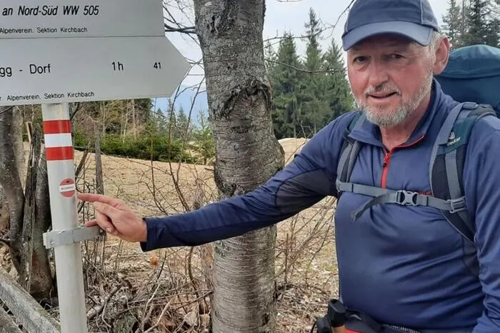 Der 4. Pilgertag war der härteste und führte über den Schrottkogel auf 1620 Meter Höhe.