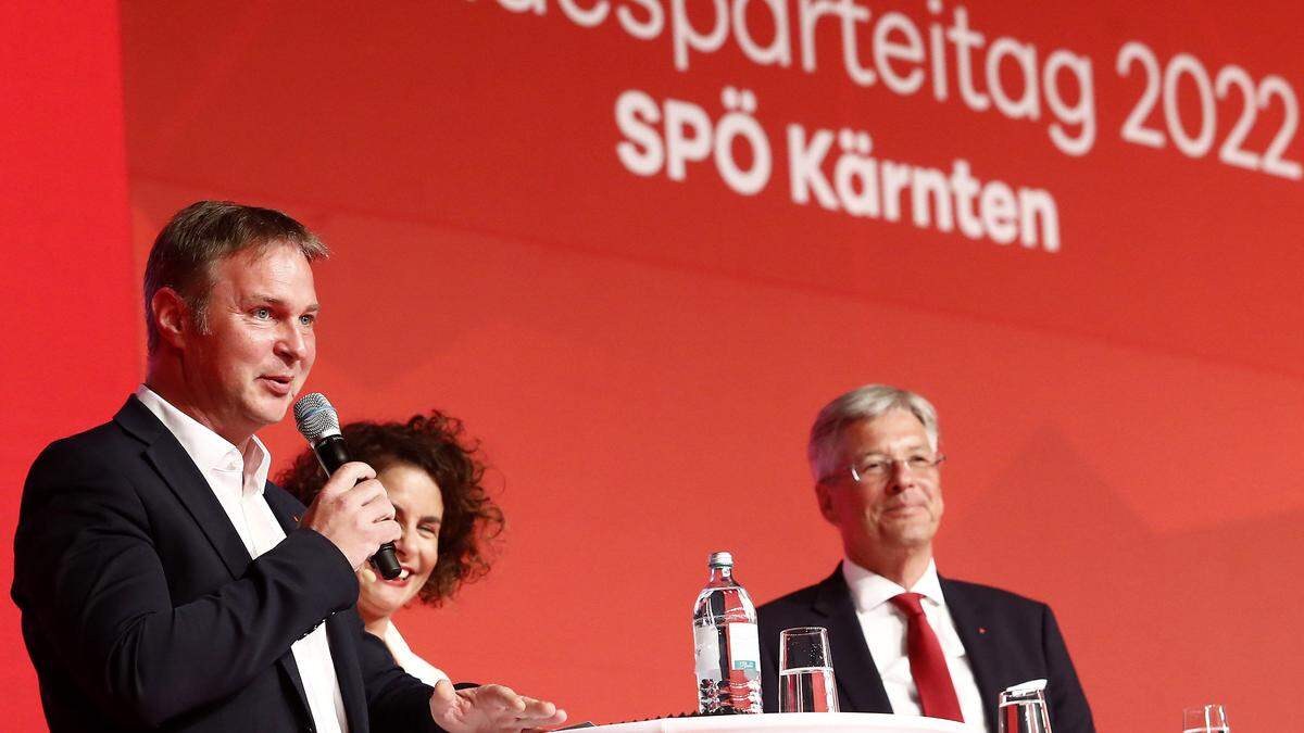 Andreas Babler war 2022 beim Kärntner SPÖ-Parteitag dabei, damals als Bürgermeister von Traiskirchen