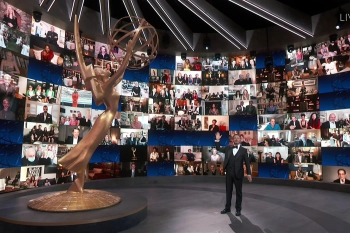 Gastgeber Jimmy Kimmel hatte hinter der Bühne einen Raum voller Monitore mit Schaltungen zu rund 100 Nominierten. 