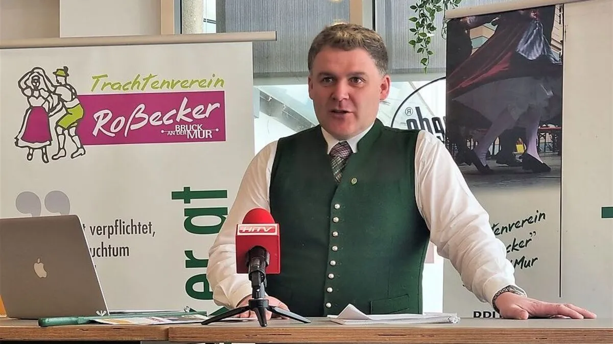 Thomas Lang, Obmann des Trachtenverein Roßecker, hat im heurigen Jahr viel vor
