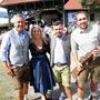 Fritz Strobl mit seiner Frau Bettina und den Buben Mario und Simon