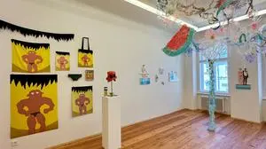 Ein vergnüglicher Einblick in die Ausstellung: Edith Payer und Anthia Loizou