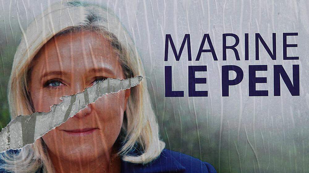 Wahlplakat von  Marine Le Pen 