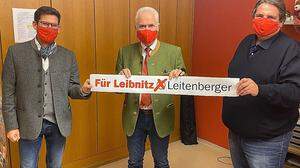 Fraktionsvorsitzender Michael Leitgeb, Bürgermeister Helmut Leitenberger und NAbg. Josef Muchitsch