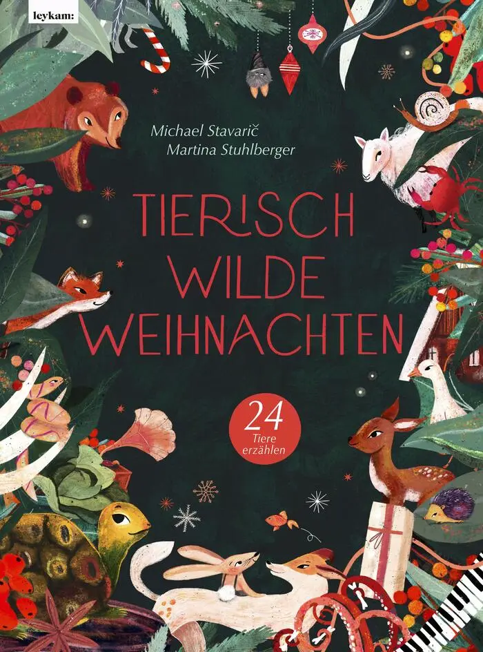 <strong>Tierisch wilde Weihnachten. </strong>Jeder feiert Weihnachten ein wenig anders. Doch wie feiern eigentlich Tiere diesen Tag? Wer das erfahren möchte, kann hier nachlesen. So viel sei verraten: Das Pferd würde gerne mit einem Einhorn feiern und Herr Krake würde sogar als Christbaumimitator zur Verfügung stehen. Die Weinbergschnecke ist übrigens auch schon in Feierlaune! Geeignet für: Tierliebhaberinnen und Spaßkekse ab sechs Jahren. Michael Stavarič und Martina Stuhlberger,&nbsp;Leykam, 104 Seiten, 25,50 Euro. 