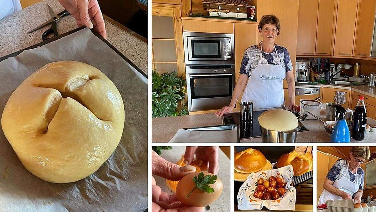 Die Bezirksbäuerin verrät, wie man gutes Osterbrot bäckt und auf natürliche Art und Weise Eier färbt