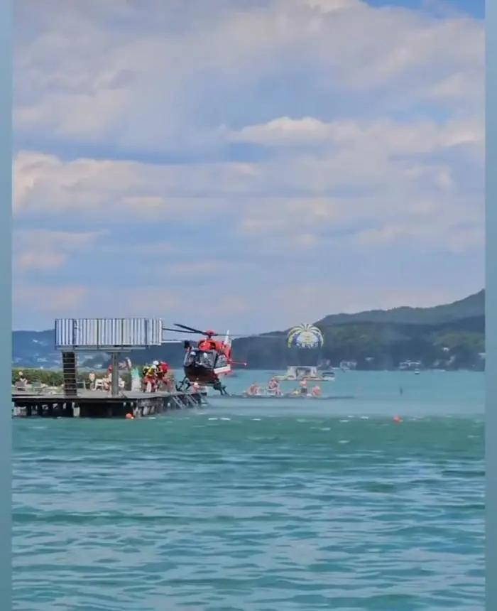 Der Rettungseinsatz im Strandbad Velden