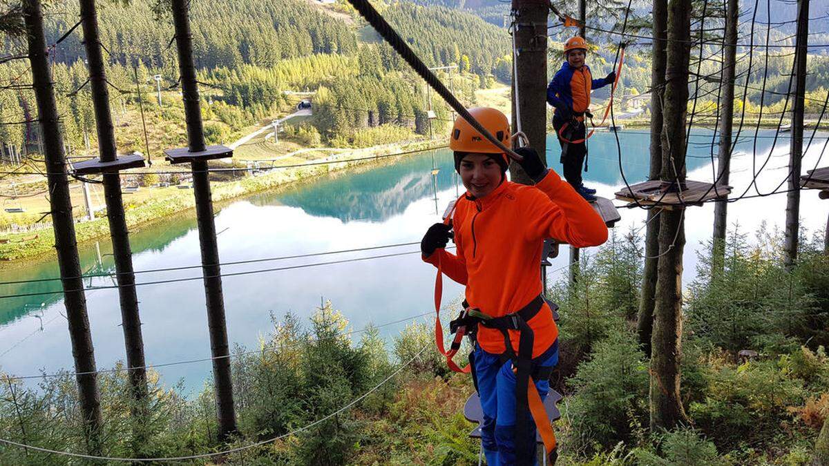 Der neu eröffnete „Adventure Park“ von „Alpfox“ am Präbichl