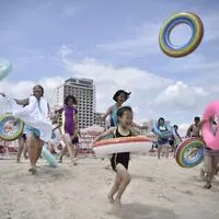 Urlaub in Nordkorea, wie ihn das Regime gerne inszeniert (Photo by KIM Won Jin / AFP)