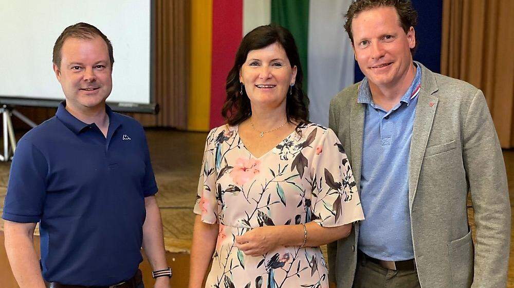Von links: Christian Stückler, Maria Knauder und Markus Kleinszig (Geschäftsführer des Reinhalteverbandes Mittleres Lavanttal)