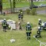 Auf dem Gelände der Landesfeuerwehrschule wurde trainiert