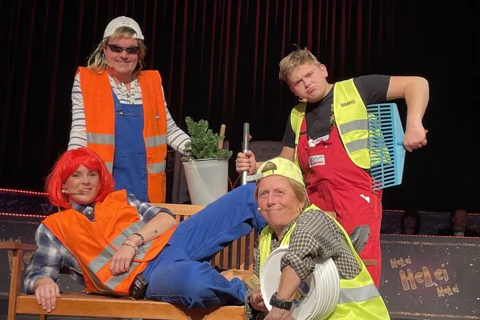 Die Stadtkümmerlinge Julia Brunner, Markus Unterguggenberger, Christina Descamps und Tobias Vecsei.