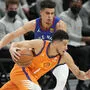 Suns Devin Booker (vorne) war einer der Matchwinner von Phoenix