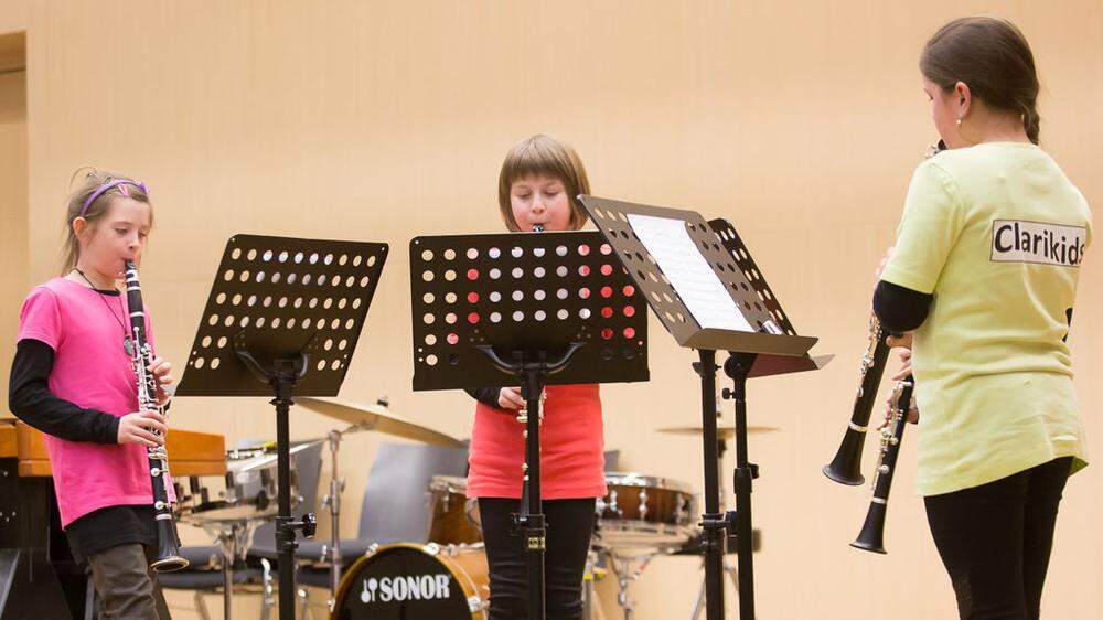 Auch das Klarinettenquartett „Clarikids“ fährt im April zum Landeswettbewerb nach Innsbruck
