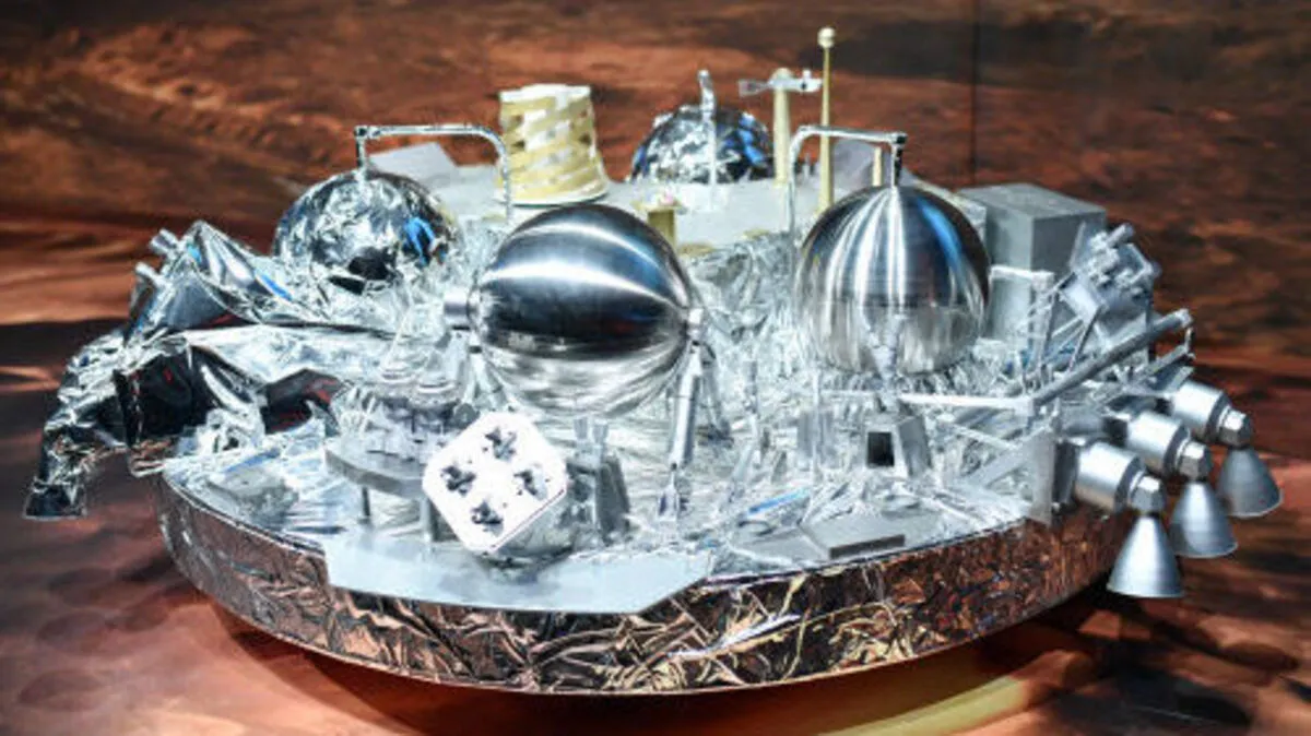 Ein Modell der ESA-Sonde "Schiaparellli"