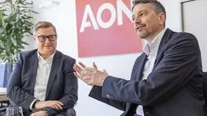 Aon Austria-Geschäftsführer Harald Luchs (rechts) und Heimo Jantscher, Aon-Managing Director für den Human Capital Bereich
