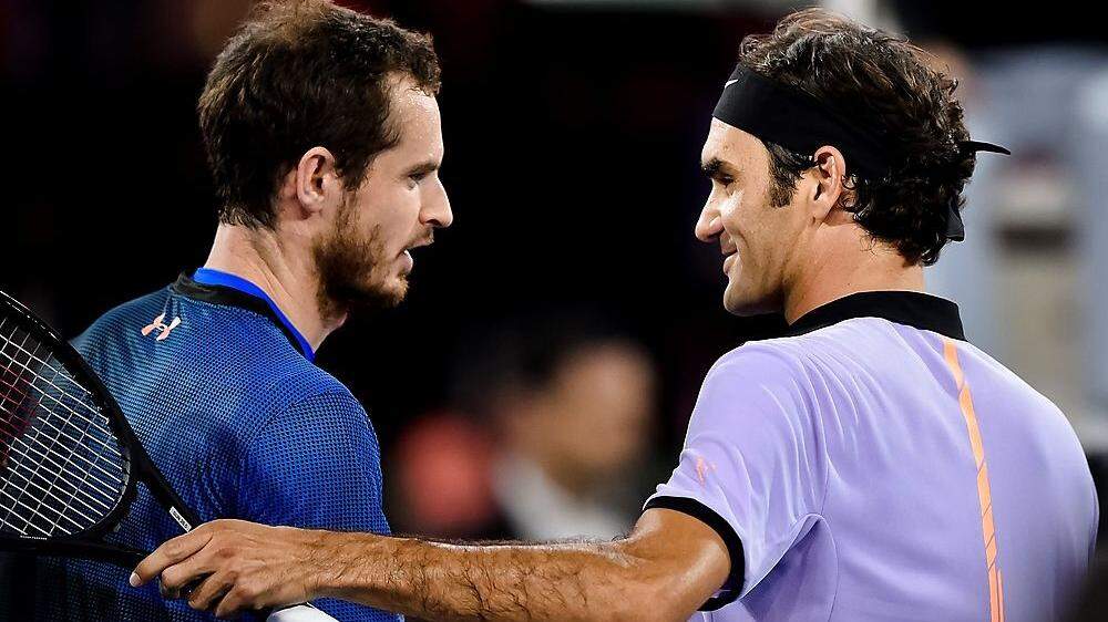 Andy Murray und Roger Federer