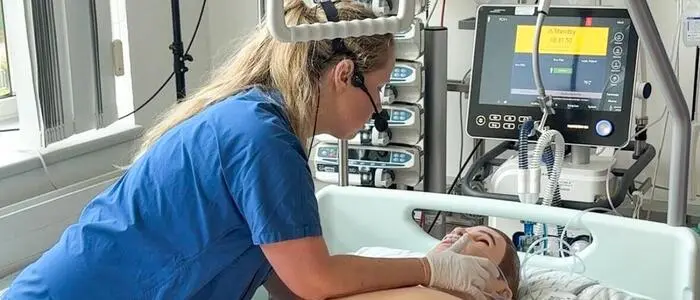 Beim Training am Standort Rottenmann kam ein Simulator in Menschengestalt zum Einsatz