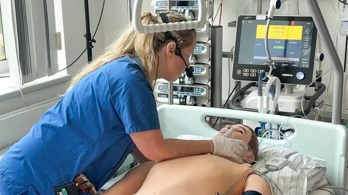 Beim Training am Standort Rottenmann kam ein Simulator in Menschengestalt zum Einsatz