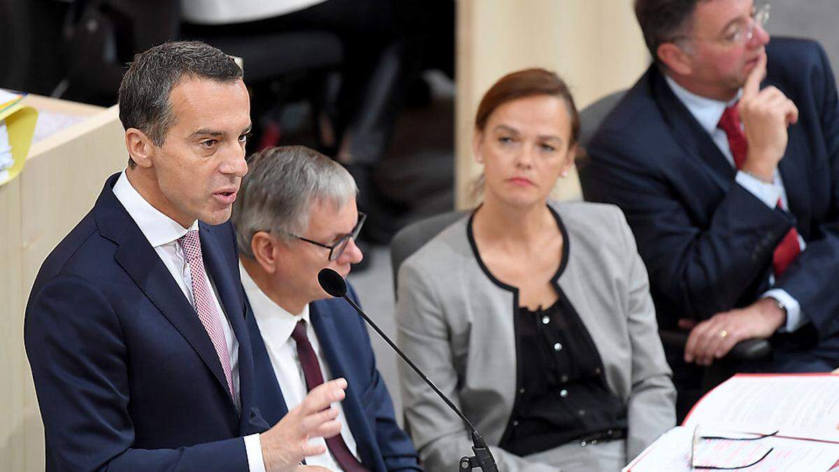 Kern mit Stöger, Hammerschmid und Leichtfried