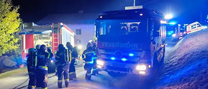 Brandeinsatz der Feuerwehren Weiz und Kleinsemmering-Hofstätten am 1. Oktober