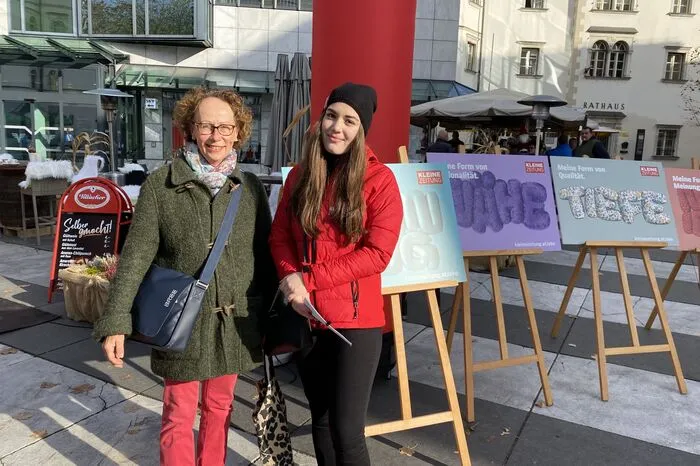 Anna Germ (links) sprach mit Larissa Putta