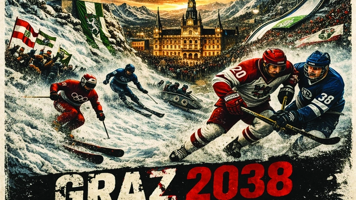Bildkomposition zu „Graz 2038, alpine Selbstveredelung der Zukunft“ von Günther Friesinger