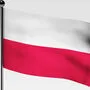Die Flagge von Polen