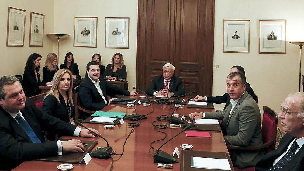 Treffen von Tsipras mit Opposition