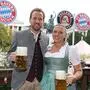 Harry Kane mit Ehefrau Katie am Münchner Oktoberfest am vergangenen Sonntag