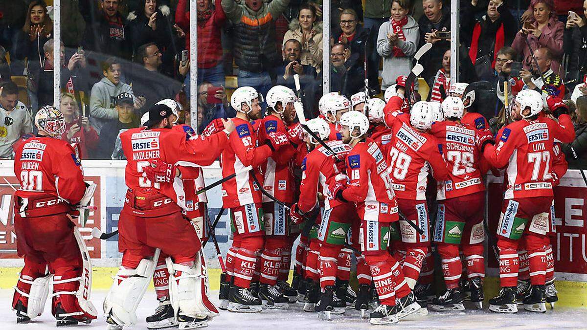 Der KAC führt in der Halbfinalserie gegen Graz mit 2:0