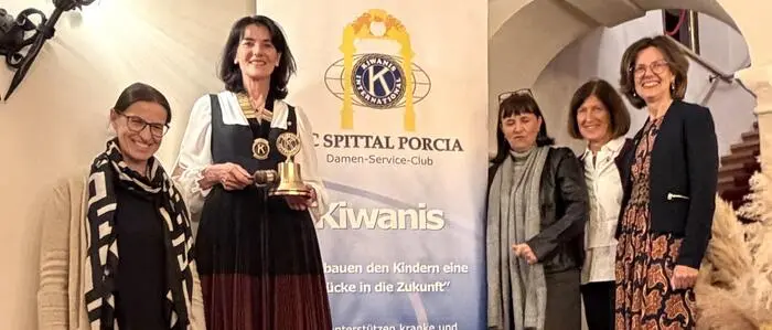 Der Vorstand des Kiwanis Damen Clubs Spittal Porcia: Maria Arrich, Brigitte Stocker, Doris Micheler, Karin Meließnig und Ingrid Petutschnig           