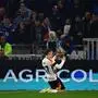 Germany's midfielder #17 Florian Wirtz celebrates scoring Germany's first goal during the friendly football match between France and Germany, at the Groupama Stadium in Decines-Charpieu, near Lyon, on March 23, 2024. (Photo by Olivier CHASSIGNOLE / AFP)