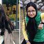 Elnas Ghorbani ist heute 17 Jahre alt (Foto links). Im Alter von zwölf Jahren (rechts) kam sie mit ihrer Familie nach Österreich – und darf bleiben