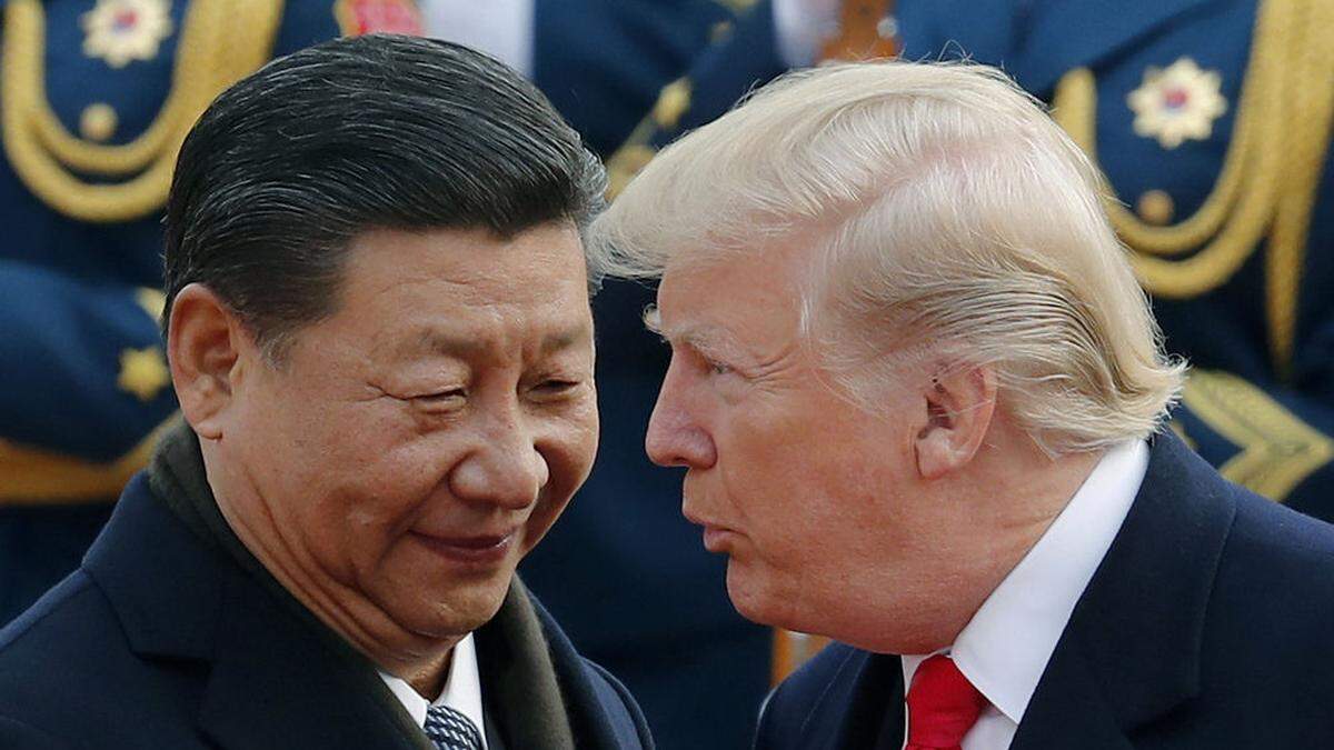 Im Zollstreit: Chinas Xi Jinping und US-Präsident Donald Trump