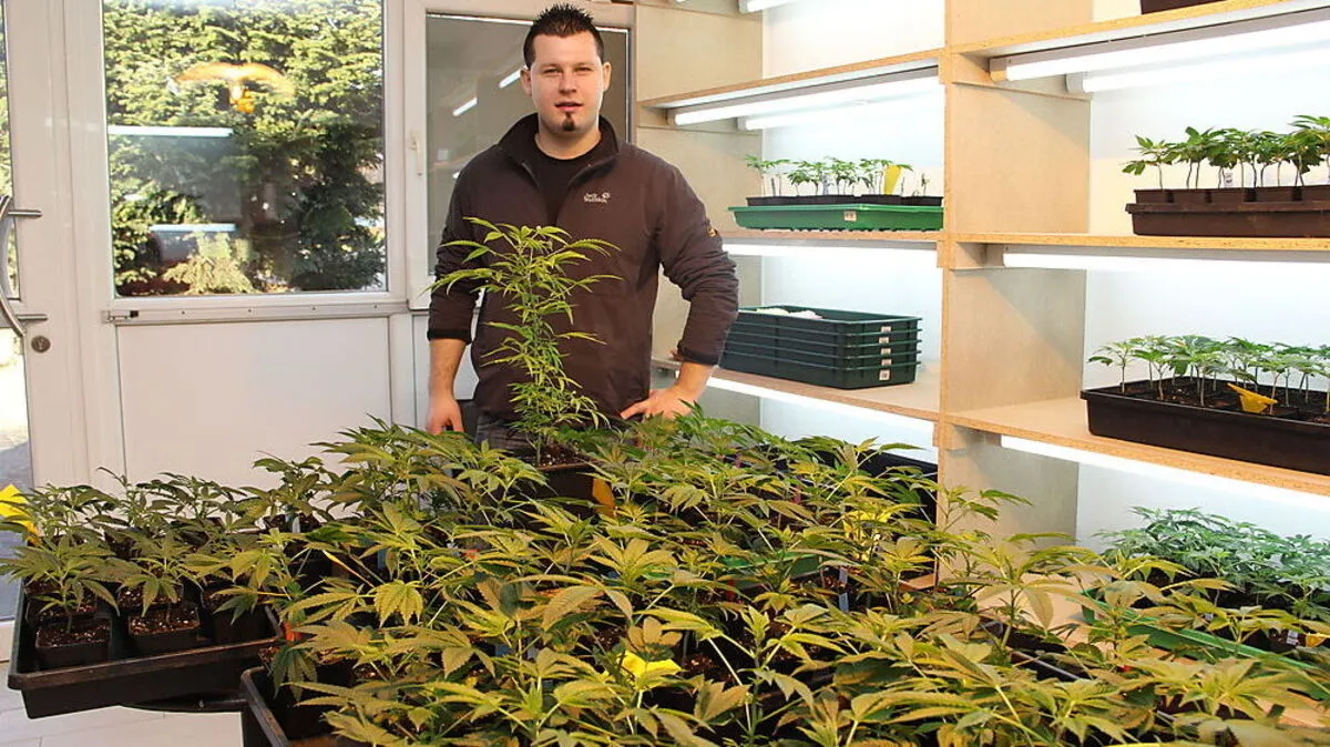 Mario Maierhold in seinem Shop im ehemaligen „Rathausgrill“