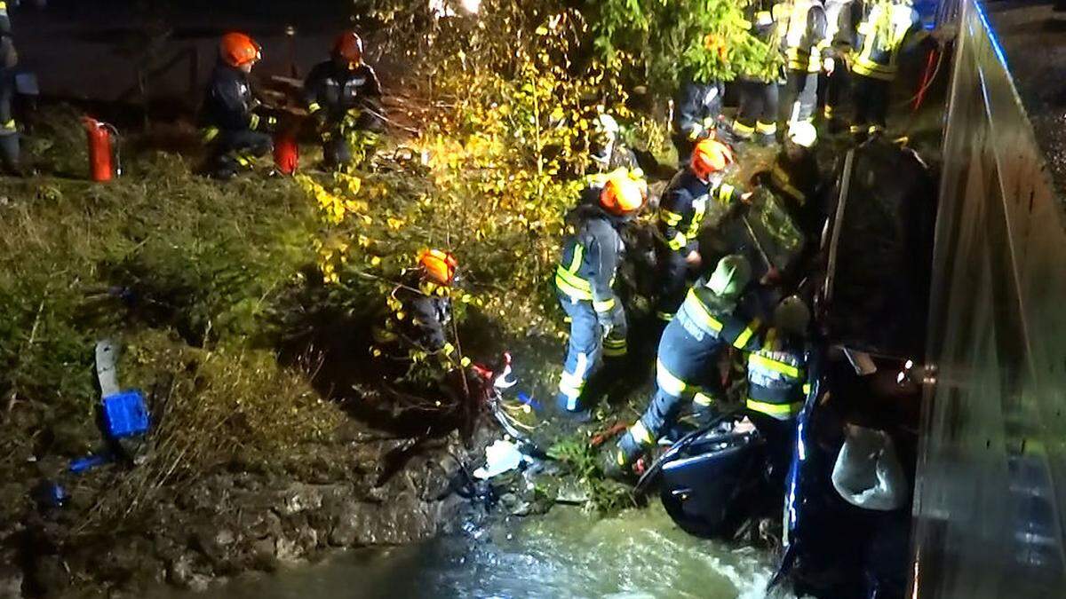 Schwieriger Rettungseinsatz für die Feuerwehren