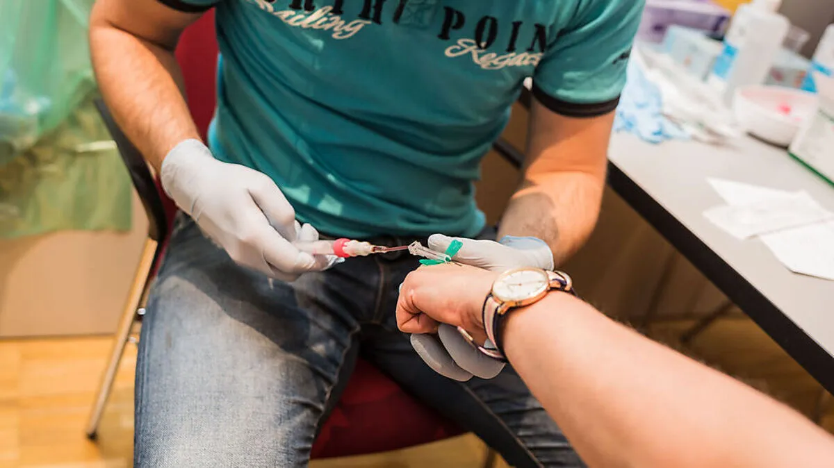 Eine Blutspende kann einem anderen Menschen das Leben retten