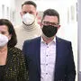 Bei der Präsidiumssitzung am Dienstag: Ex-Landesparteichefin Birgit Gerstorfer, Landesgeschäftsführer Georg Brockmeyer (Mitte) und Klubobmann Michael Lindner