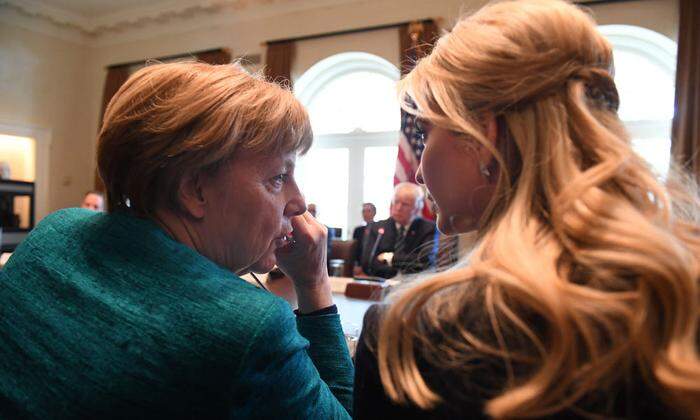 Merkel und Trump bei einem Treffen in Washington