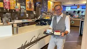 Andreas Gamsjäger im McDonald's-Restaurant Judenburg